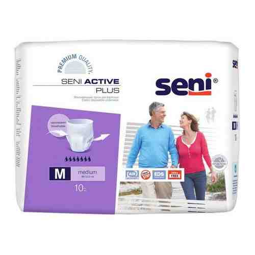 Seni Active Plus трусы впитывающие для взрослых, Medium M (2), 80-110 см, 10 шт.