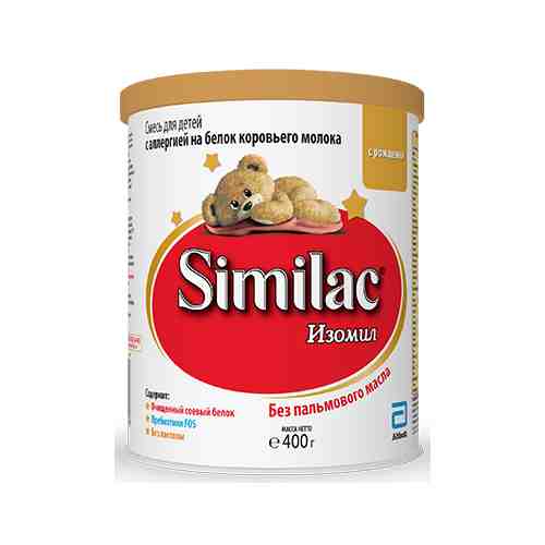 Similac Изомил, смесь молочная сухая, 400 г, 1 шт.