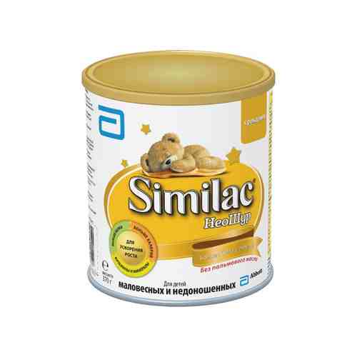Similac НеоШур, смесь молочная сухая, для детей от 0 до 6 месяцев, 370 г, 1 шт.