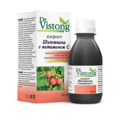 Сироп шиповника с витамином С Dr. Vistong, сироп, 150 мл, 1 шт.