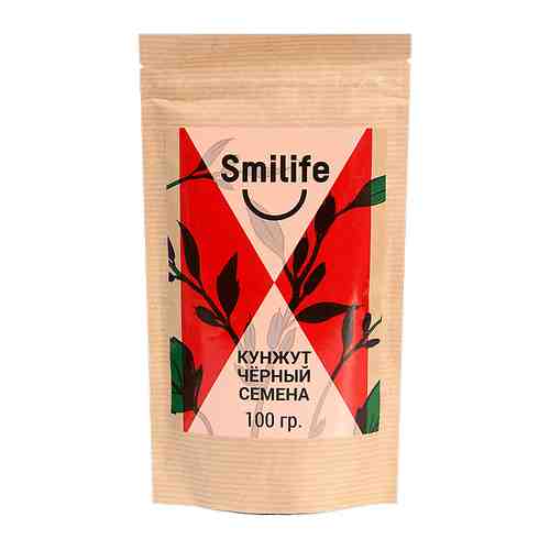 Smilife Кунжут черный семена, 100 г, 1 шт.