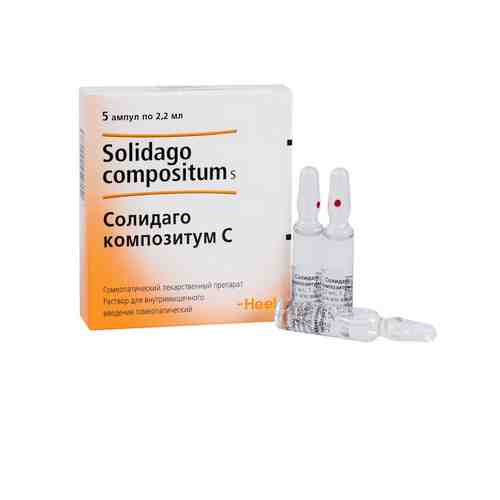 Солидаго композитум С, раствор для внутримышечного введения гомеопатический, 2.2 мл, 5 шт.