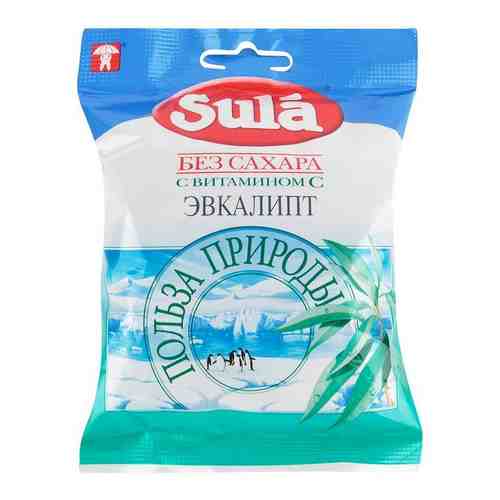 Sula карамель леденцовая без сахара, со вкусом эвкалипта, 60 г, 1 шт.
