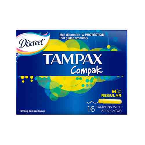 Tampax Compak regular тампоны с аппликатором, 16 шт.