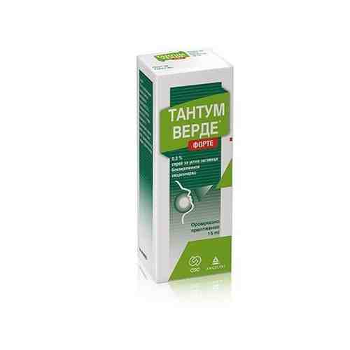 Тантум Верде форте, 0.51 мг/доза, спрей для местного применения дозированный, 15 мл, 1 шт.
