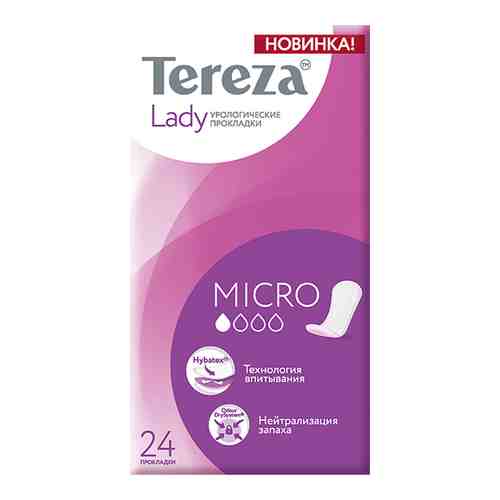 TerezaLady Micro прокладки урологические, 1 капля, 24 шт.
