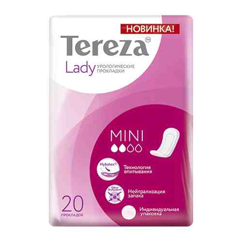 TerezaLady Mini прокладки урологические, 2 капли, 20 шт.