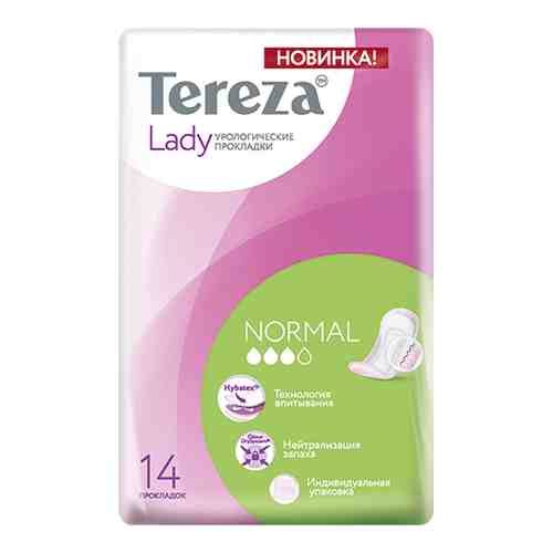 TerezaLady Normal прокладки урологические, 3 капли, 14 шт.