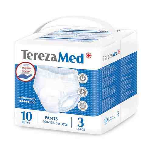 TerezaMed подгузники-трусики для взрослых, Large L (3), 100-135 см, 10 шт.