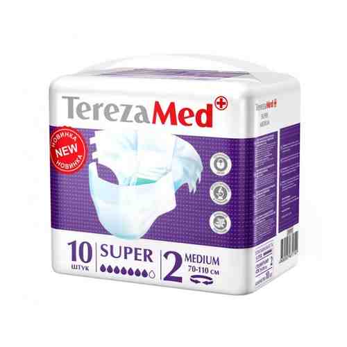 TerezaMed Super подгузники для взрослых ночные, Medium M (2), 70-110 см, 10 шт.