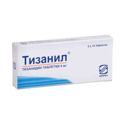 Тизанил, 4 мг, таблетки, 20 шт.