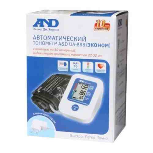 Тонометр автоматический AND UA-888 Эконом с адаптером, 1 шт.