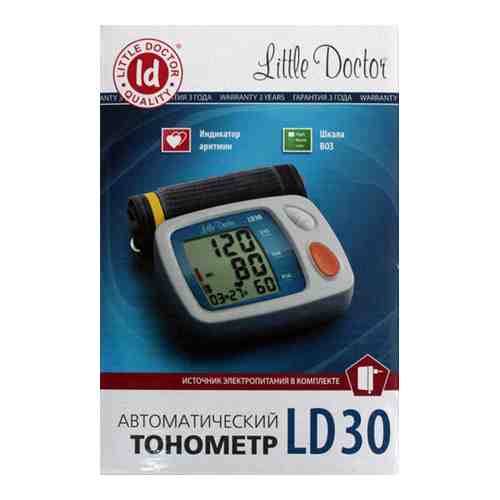 Тонометр автоматический Little Doctor LD30, с адаптером и стандартной манжетой (22-32 см), 1 шт.