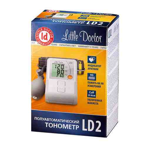 Тонометр полуавтоматический Little Doctor LD2, 1 шт.
