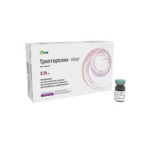 Трипторелин-лонг, 3.75 мг, лиофилизат для приготовления суспензии для внутримышечного введения с пролонгированным высвобождением, 1 шт.