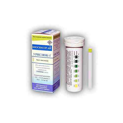 Уриглюк-1 полоски для определения глюкозы в моче, тест-полоска, 50 шт.