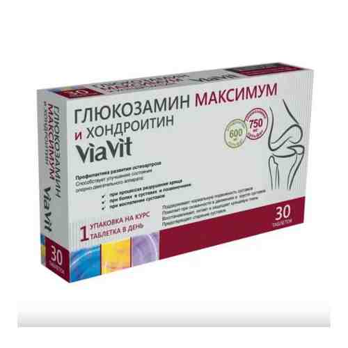 ViaVit Глюкозамин максимум и хондроитин, 1350 мг, таблетки, 30 шт.