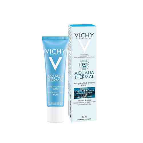 Vichy Aqualia Thermal Увлажняющий насыщенный крем, крем для лица, 30 мл, 1 шт.