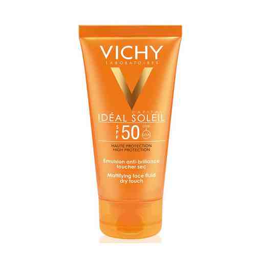 Vichy Capital Ideal Soleil Dry Touch SPF50 эмульсия матирующая, эмульсия для наружного применения, 50 мл, 1 шт.