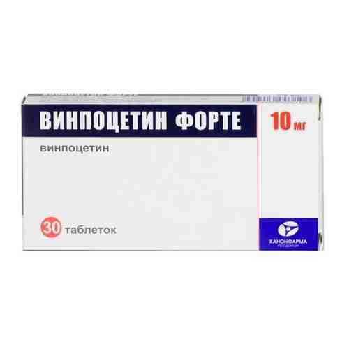 Винпоцетин форте, 10 мг, таблетки, 30 шт.