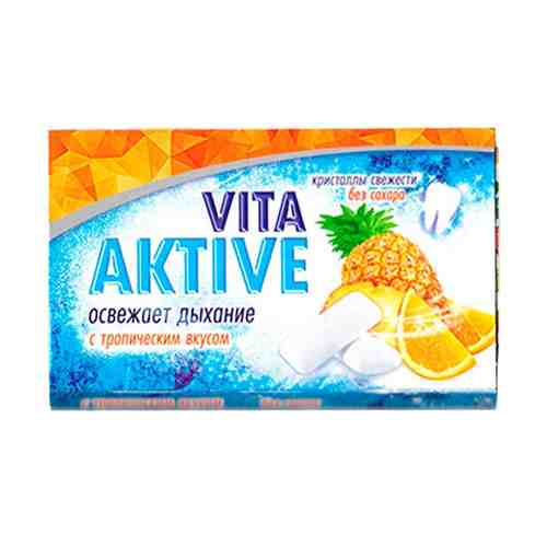 Vita Aktive Жевательная резинка Тропические фрукты, арт. 0634, жевательная резинка, 16 г, 1 шт.