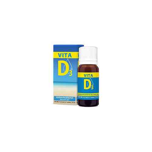 Vita D3 Мицеллированный раствор вкус лимона, 500 МЕ, раствор для приема внутрь, 30 мл, 1 шт.