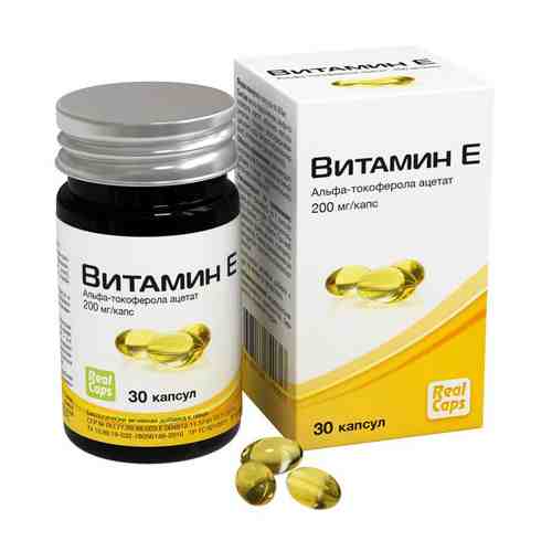 Витамин Е, 400 мг, 200 мг/капс, капсулы, 30 шт.