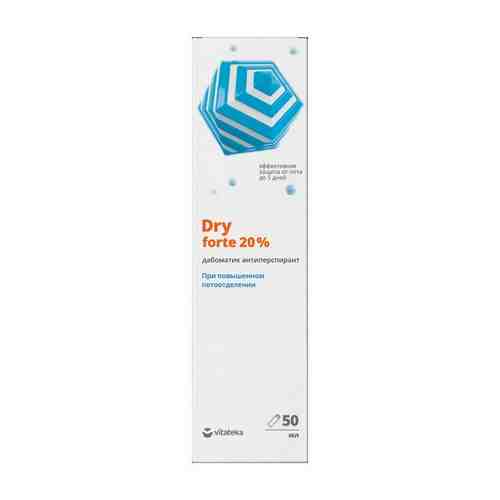 Витатека Dry Forte дабоматик антиперспирант 20%, 50 мл, 1 шт.