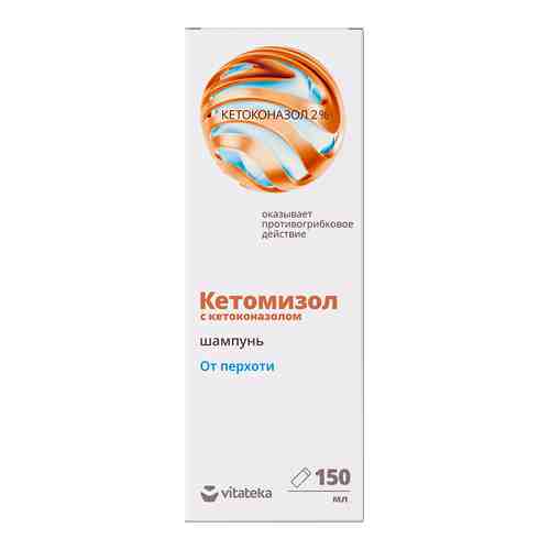Витатека Кетомизол Шампунь от перхоти, шампунь, с кетоконазолом, 150 мл, 1 шт.