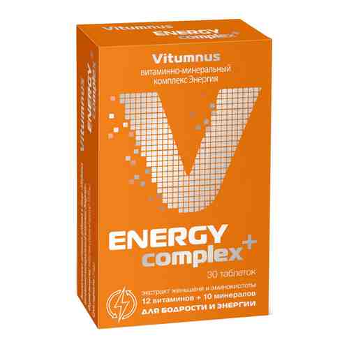 Vitumnus Витаминно-минеральный комплекс Энергия, таблетки, покрытые пленочной оболочкой, 30 шт.