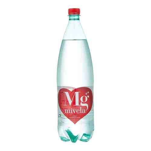 Вода минеральная Мивела Mg питьевая, слабогазированная, в пластиковой бутылке, 1 л, 1 шт.