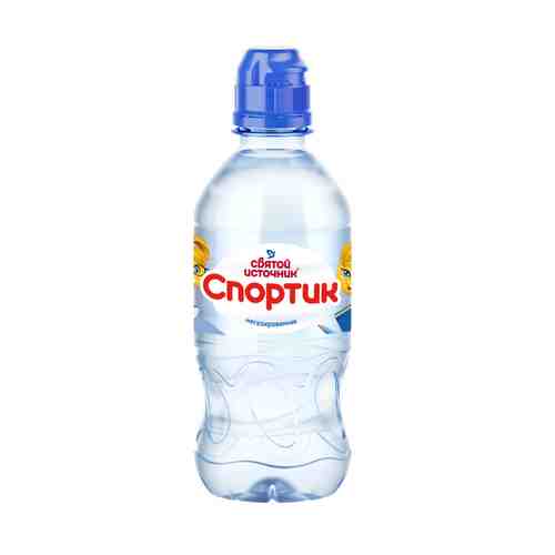 Вода Святой источник питьевая Спортик, негазированная, в пластиковой бутылке, 330 мл, 1 шт.