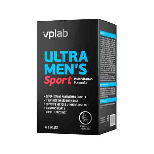 Vplab Ultra Men’s Sport Витаминно-минеральный комплекс, капсулы, 90 шт.