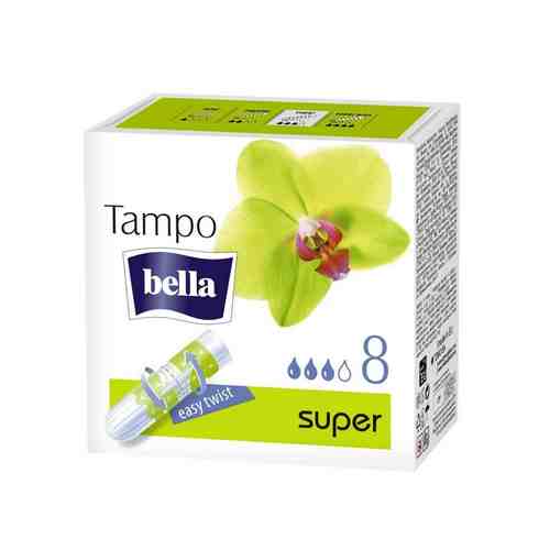 Bella Тампоны Супер, тампоны женские гигиенические, 3 капли, 8 шт.