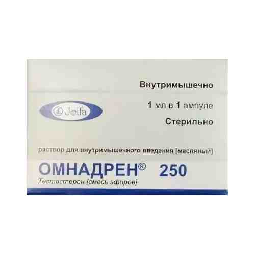 Омнадрен 250, раствор для внутримышечного введения (масляный), 1 мл, 1 шт.