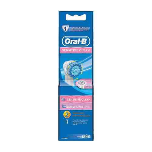 Oral-B Sensitive Clean Насадка для электрической зубной щетки, 2 шт.